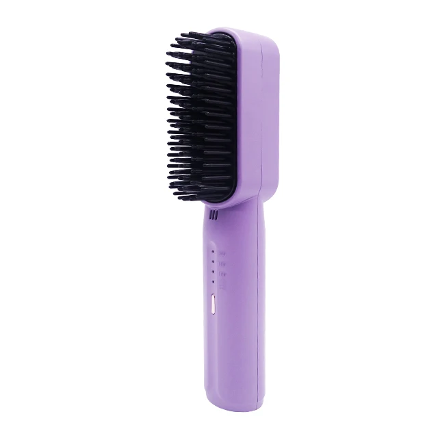 Professional Electric Hair Straightener Comb Anion Smooth Hair Care Wireless Straightening Comb