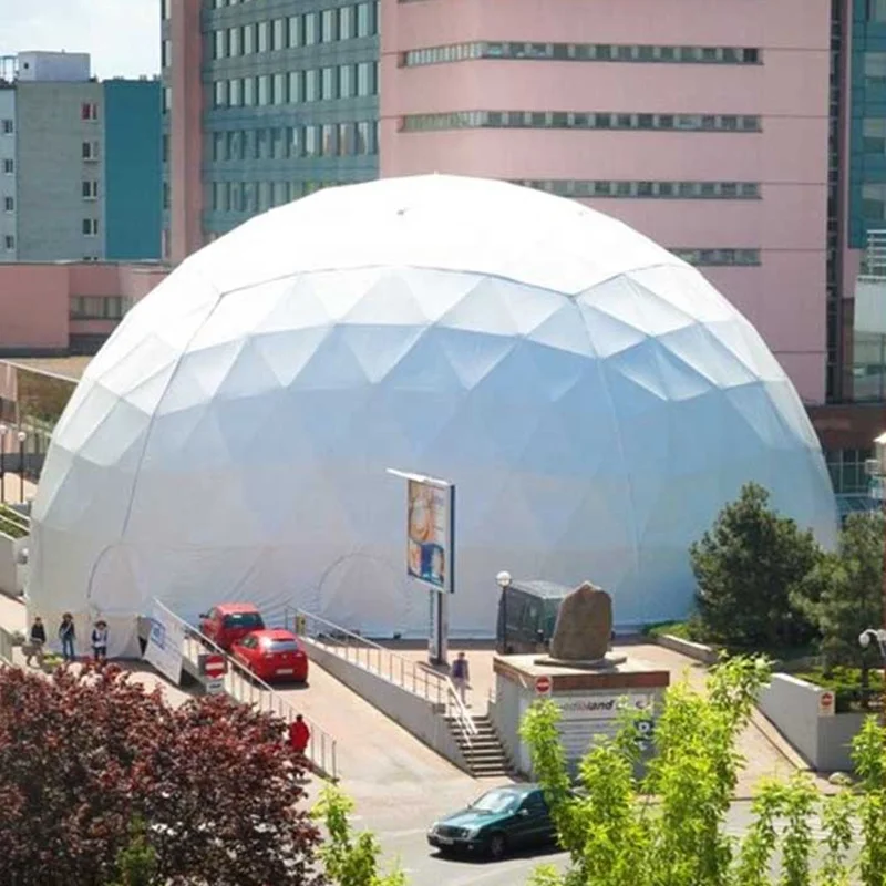 Рождество большой фестиваль открытый геодезический купол палатка с оцинкованной стальной рамы для партии