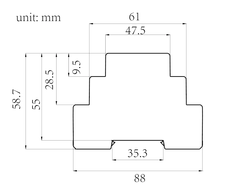 Din Rail Temperature regulator for floor heating