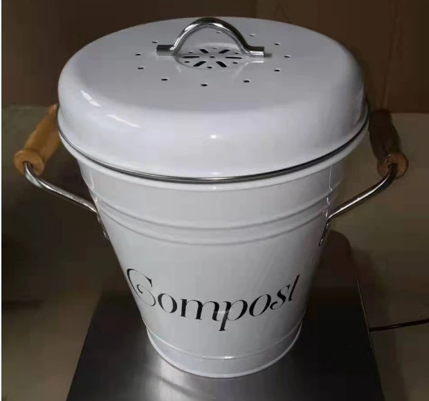 China Manufacturer Metal Kitchen Compost Bin