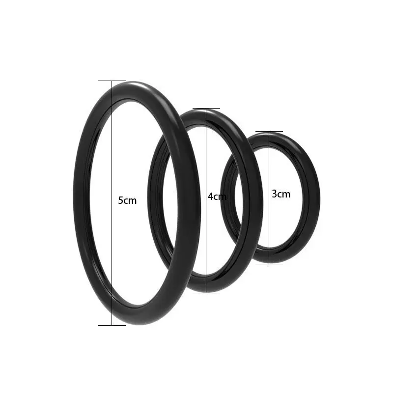 3 PCS Different Size Silicone Penis Rings Adult Toys Men Longer Lasting Erection Boy Sex Toys Male Cock Ring