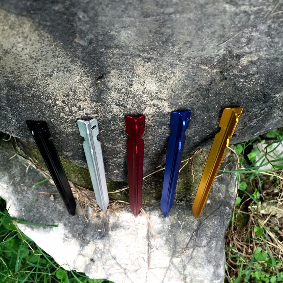 Durable 18*1.2cmc Small Metal Pegs for Tent or Canopy Aluminium Alloy Peg