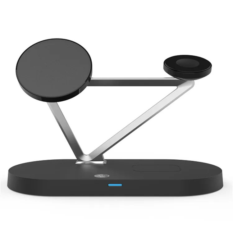 4-in-1 LED Portable Fast Wireless 15w Magnetic Multiple Device Charger Stand For Iphone