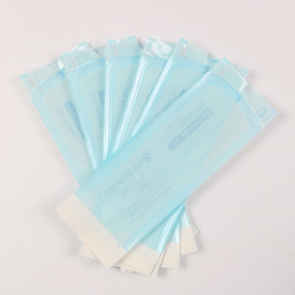 Choose Your Size Medical Self Sealing Autoclave Sterilization Pouch Sterilizer Bag For Dental Instruments Packaging