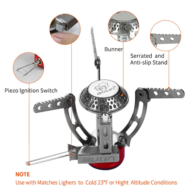 BULIN BL100-B1 Wholesale Outdoor Aluminum Alloy Gas Grill Portable Camping Cooking System Gas Stove