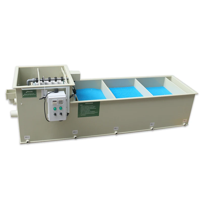 QihangRAS 30m3/h fish pond filter media with uv lamp rotary drum filter factory price koi pond water filter recirculating