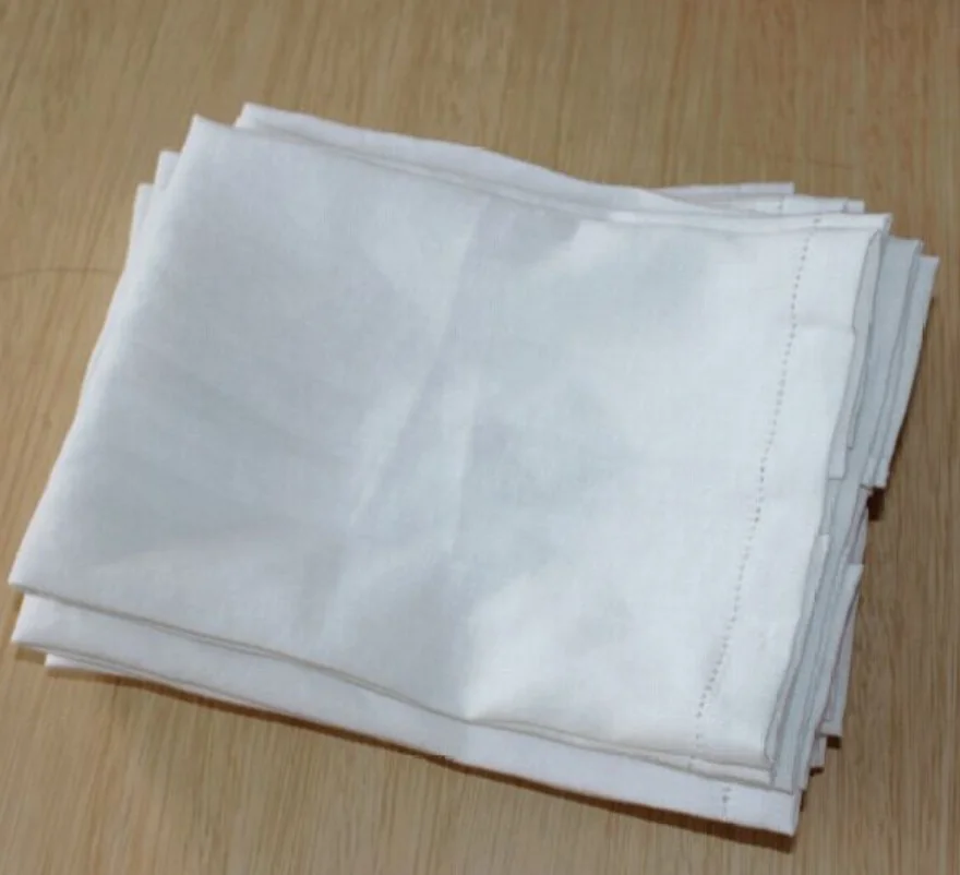 customized vintage/ kitchen linen/cotton tea towel in solid colors plain for wholesale with printing/embroidery