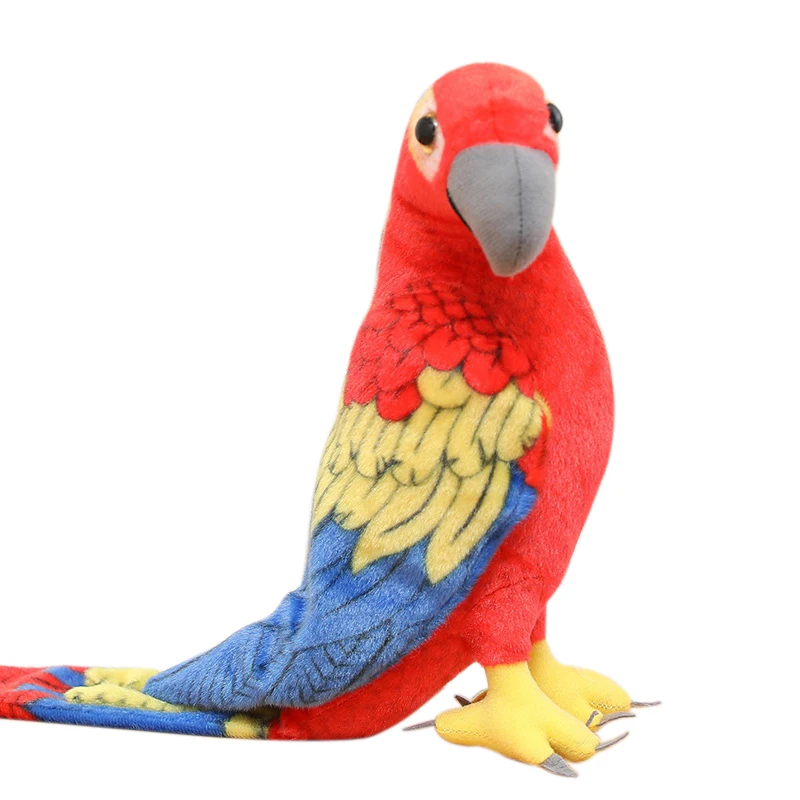 Custom Adorable Education Plush Parrot Toys Stuffed Animal Simulation