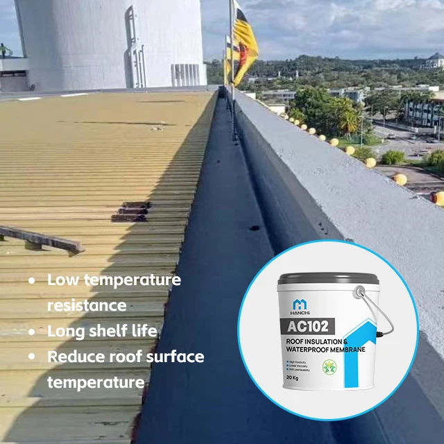AC102 Acrylic liquid waterproof membrane with the optimal level of acrylic pvc roofing membrane coating polyurethane