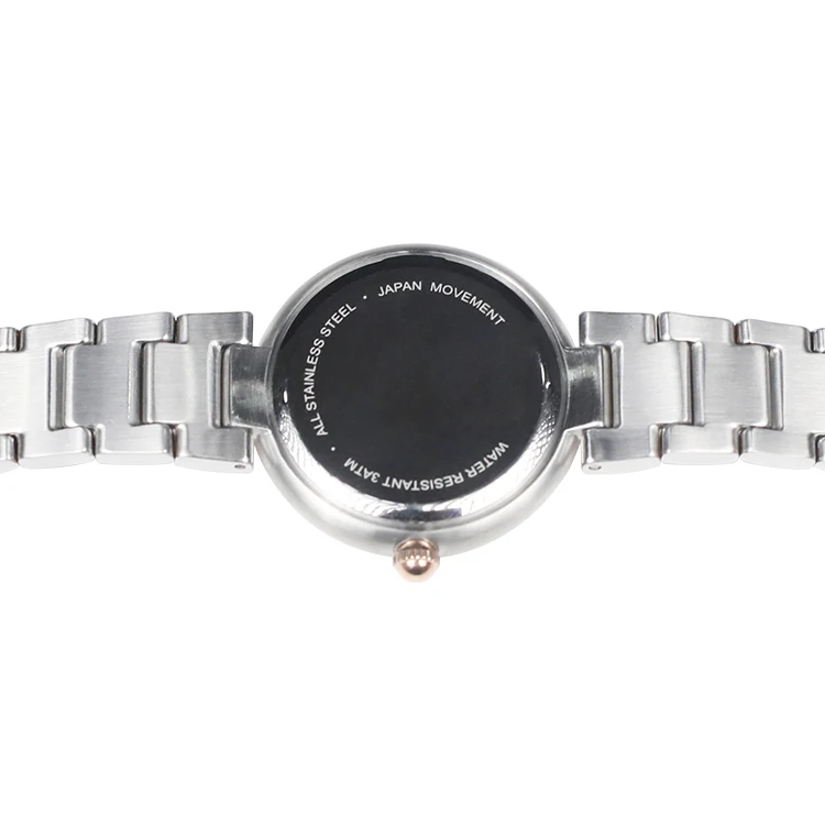 Factory customize your own brand fashion slim watches for ladies personalized stainless steel water resistant wristwatch