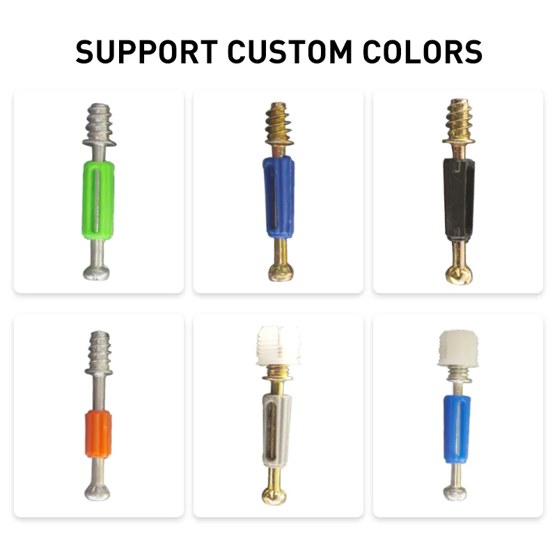 Zinc Alloy  Mini Fix Eccentric Cam Lock Dowel Fitting Screw Connector Cam Bolt Screw