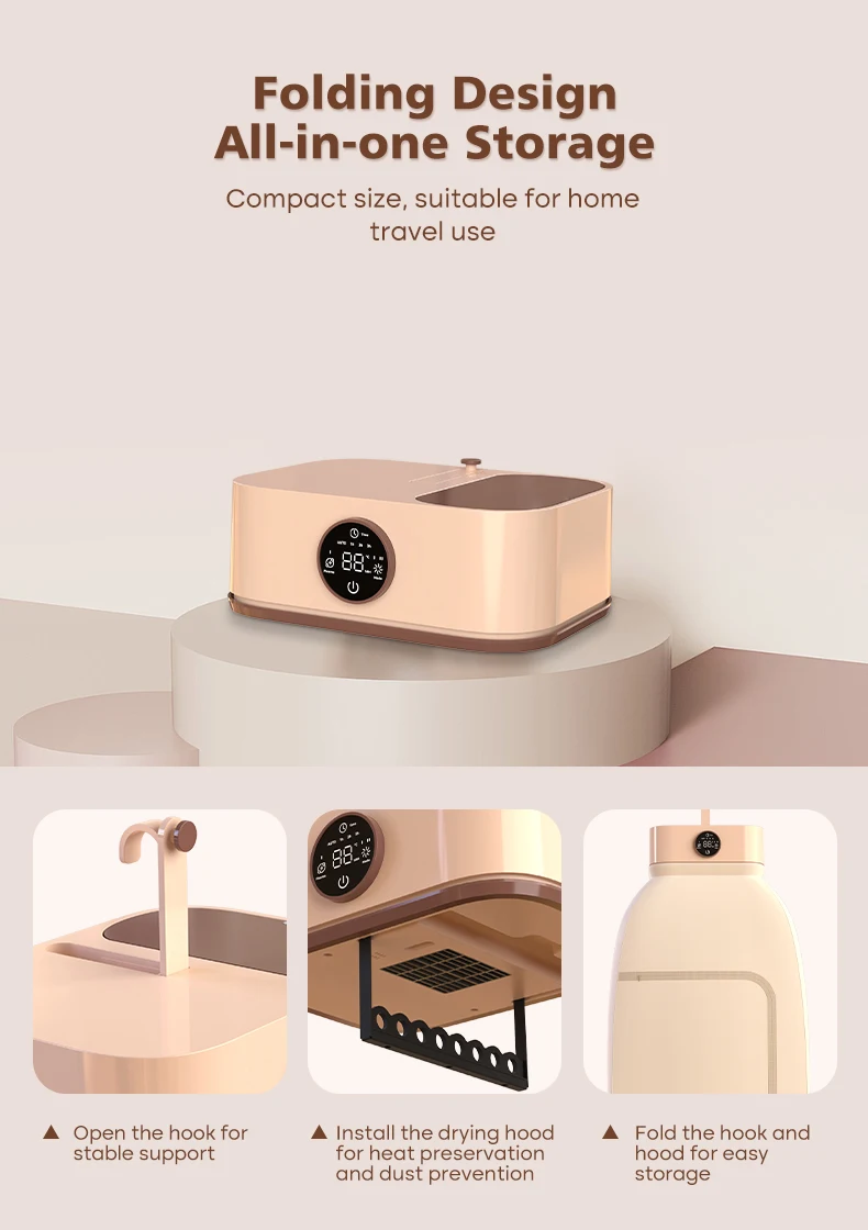 High-Efficiency Compact Electric Automatic Clothes Dryer Essential for Outdoor Hotel RV Household Usage Durable Plastic Housing