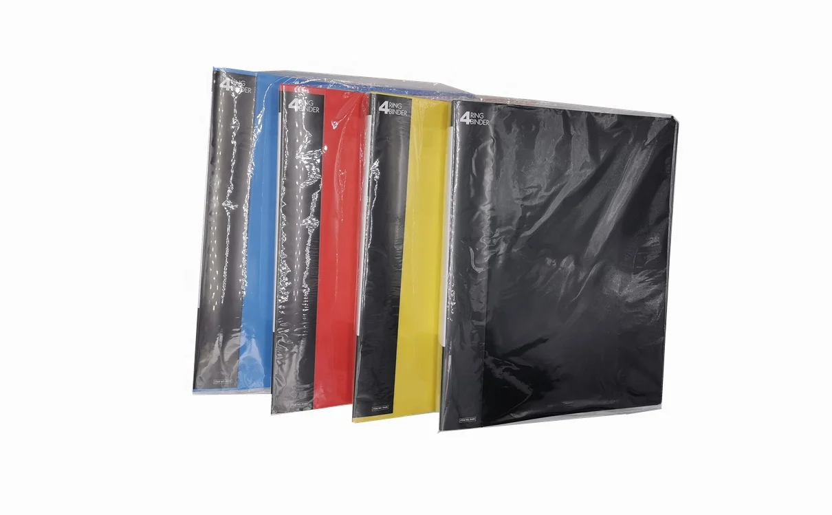 Лидер продаж, Оптовая поставка, папка для бумаг A4 30 мм с 4-уплотнительными кольцами и внутренним карманом, новый материал