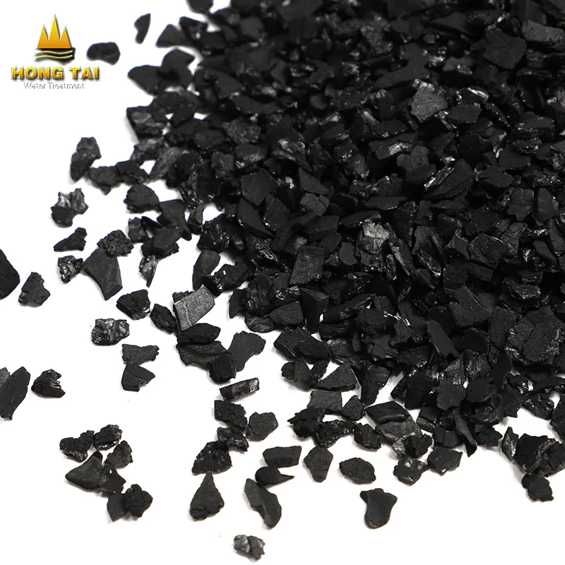 Hongtai factory supply 6x12 mesh virgin coconut shell activated carbon for gold refining