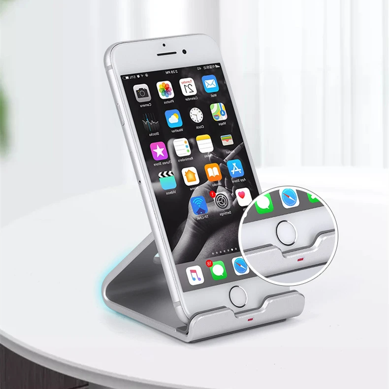 Universal Aluminum Metal Mobile Phone Tablet Desk Holder Stand For iPhone For Samsung For iPad Smartphone Tablets Charger Stands