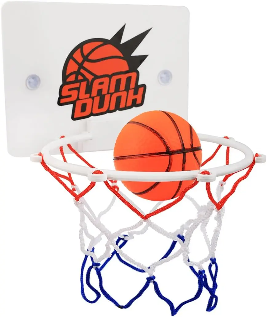 Slam Dunk Bedroom Bathroom Toilet Office Desktop Mini Basketball Decompress Game Gadget Toy For Kid