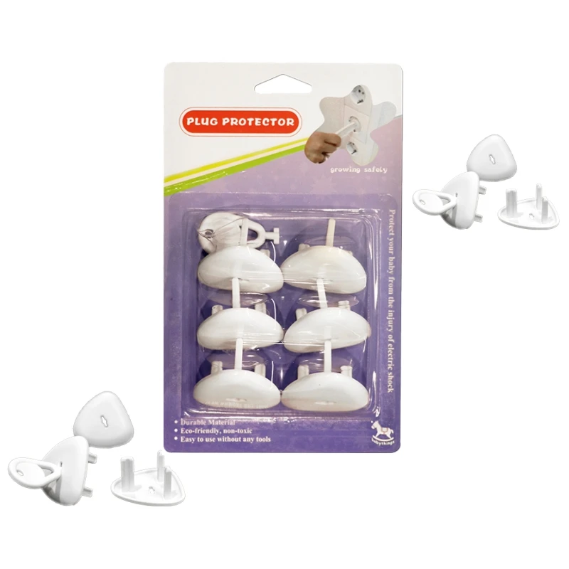Trendy Plastic ABS baby safety outlet cover power socket protector white plug protectors