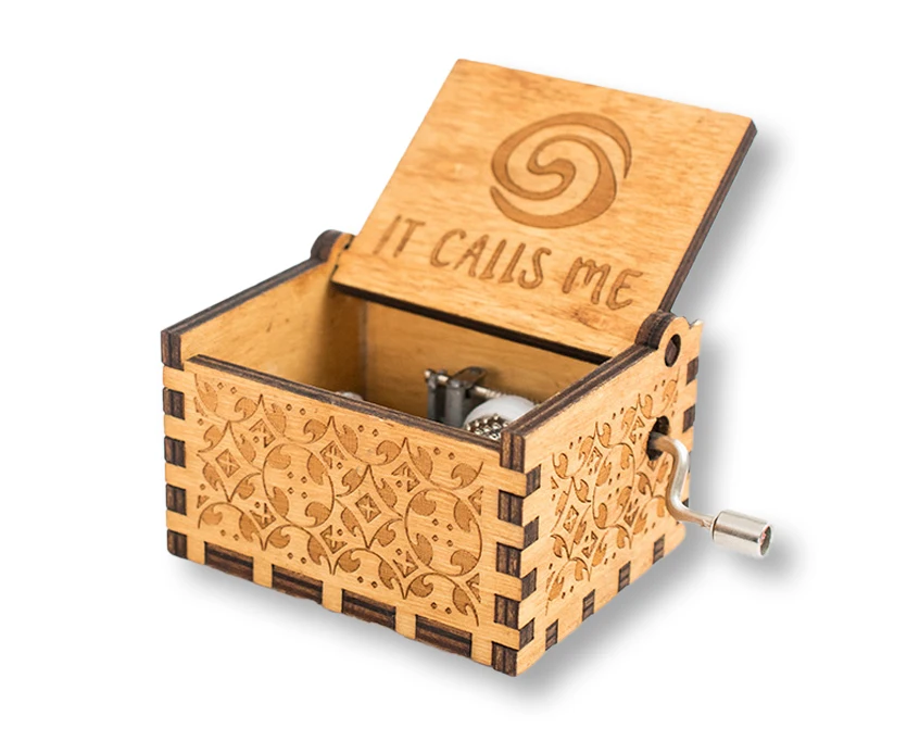 Hot Selling Mini Hand Crank Music Box Personalized Wooden Music Box 100 Theme Mini Music Box for Youngeast