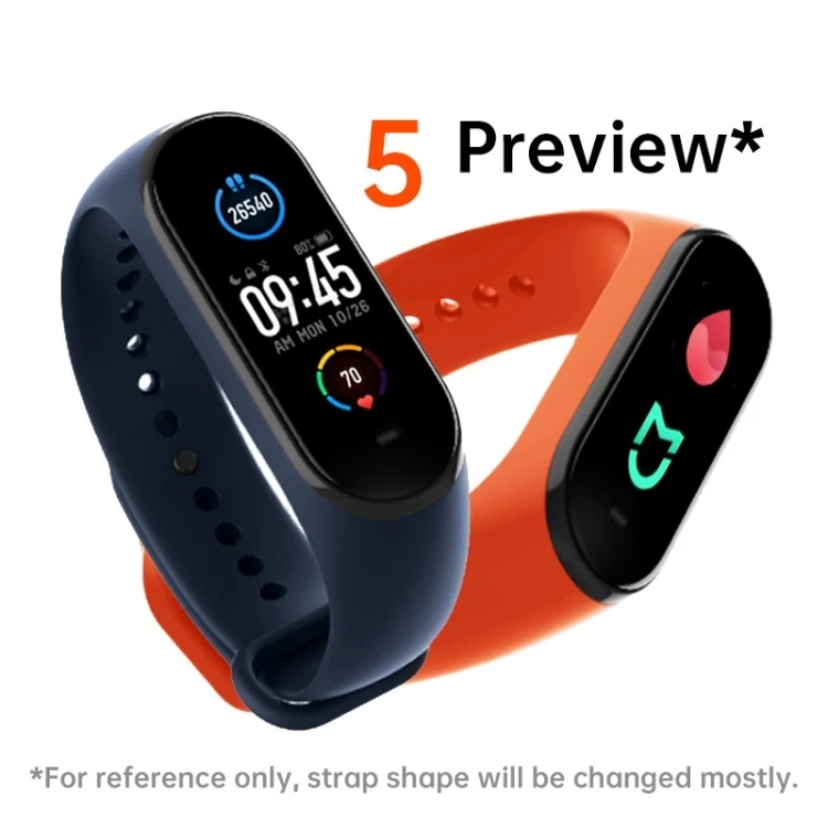 Лидер продаж 2021 часы Xiaomi Mi Band 5 Samart умные Android
