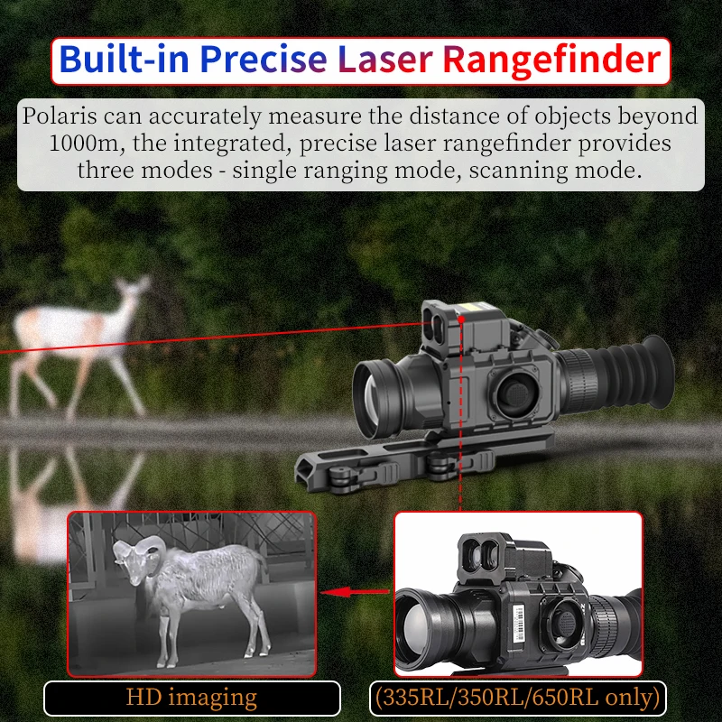 Polaris 650RL 350RL Monocular Night Vision Infrared Handheld Thermal Imaging Outdoor Thermal Scope for Hunting