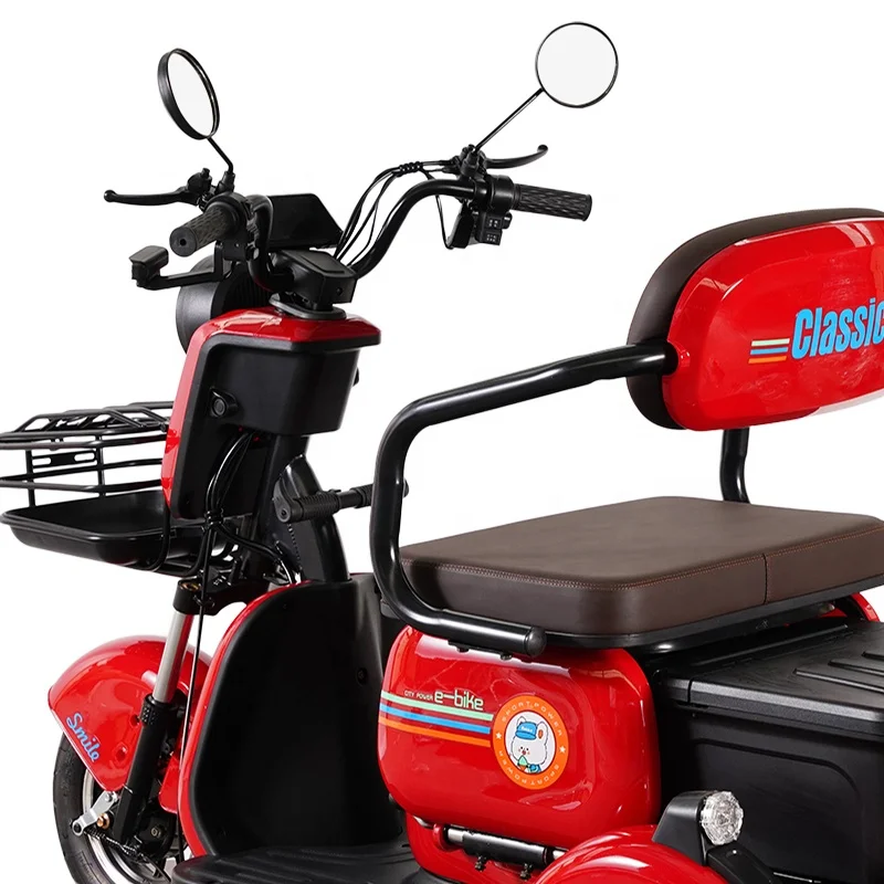 High Quality Mini Eco-Friendly 2 Seat 3 Wheel Electric Tricycle For Adults