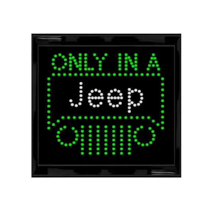 best selling Vintage Jeep Sign for Garage or Man Cave with Animation ON and OFF Switch
