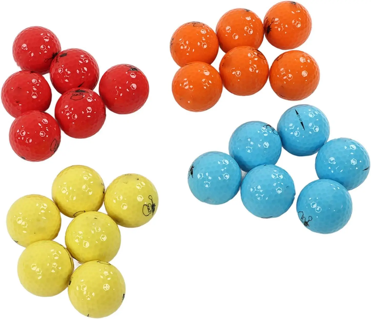 golf balls custom logo park clamshell packaging uv printing recycled golf balls sleeve golf gift ball