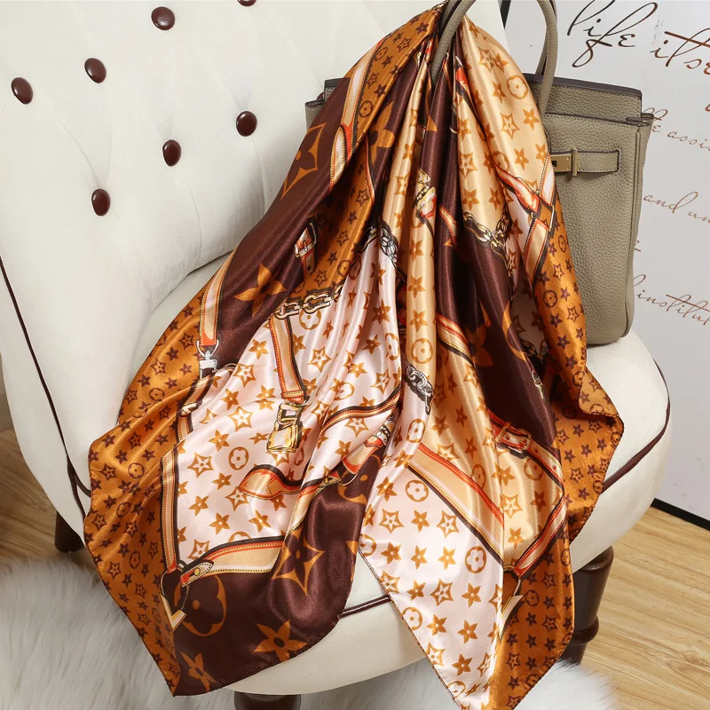 90x90 square silk scarves 90 cm silk scarf 90*90cm