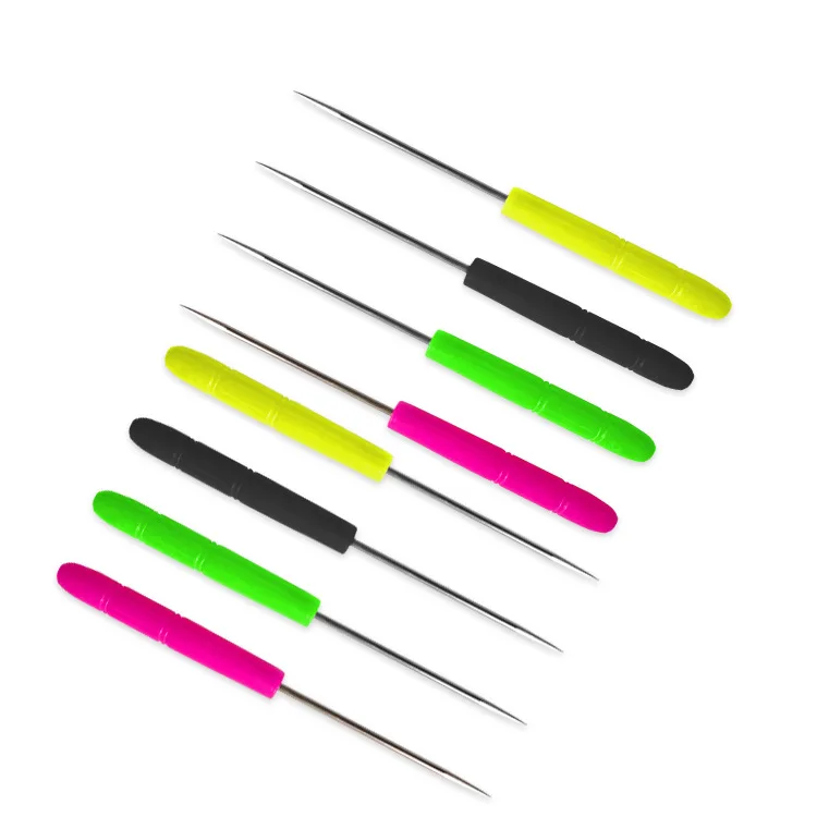 Wholesale color plastic handle awl cheap price DIY sewing Doll hair wig tools needle accessories