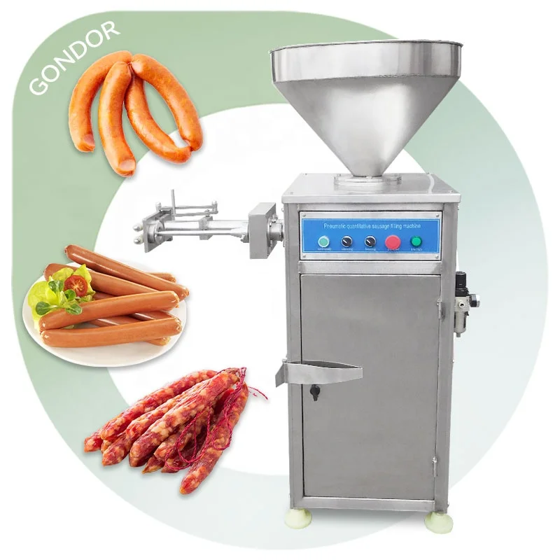 Meat Stuffer Salami Sausage and Ham Make Pneumatic Sausage Filler Automatic Commercial Machine with Twister