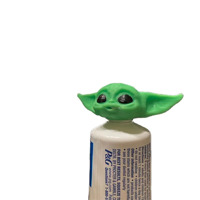 2021 New G-rogu Toothpaste Topper - 3D Printed Yoda Baby Closing Toothpaste Caps, Yoda Toothpaste Dispenser for Movie Fans