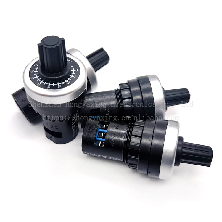 Precision frequency converter adjustable speed potentiometer switch knob  LA42DWQ-22-20K potentiometer