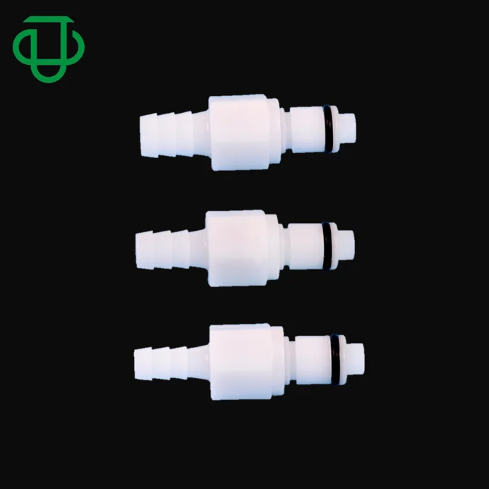 Cheap Quick Disconnect Push to Connect Fitting Straight Plastic Insert Tubing Shut Off Tube Coupling