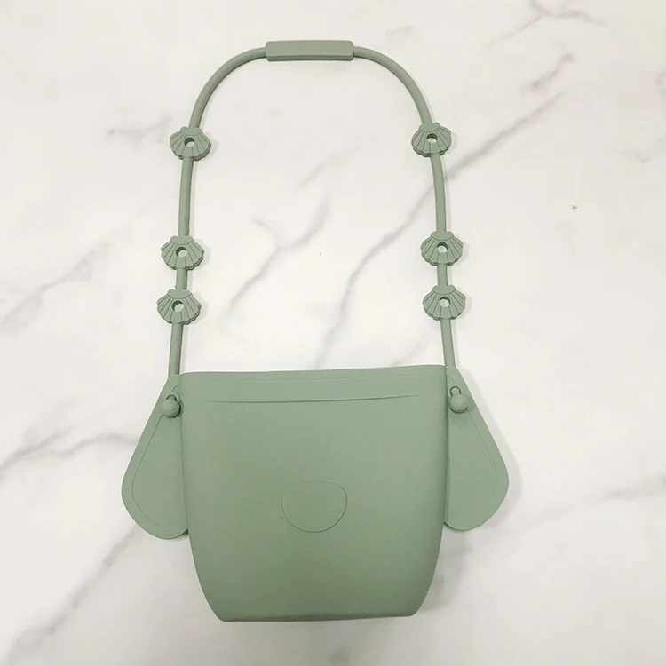 Wholesale Reusable Toddler Kids Silicon Snack Food Storage Bag with silicone baby holder clip