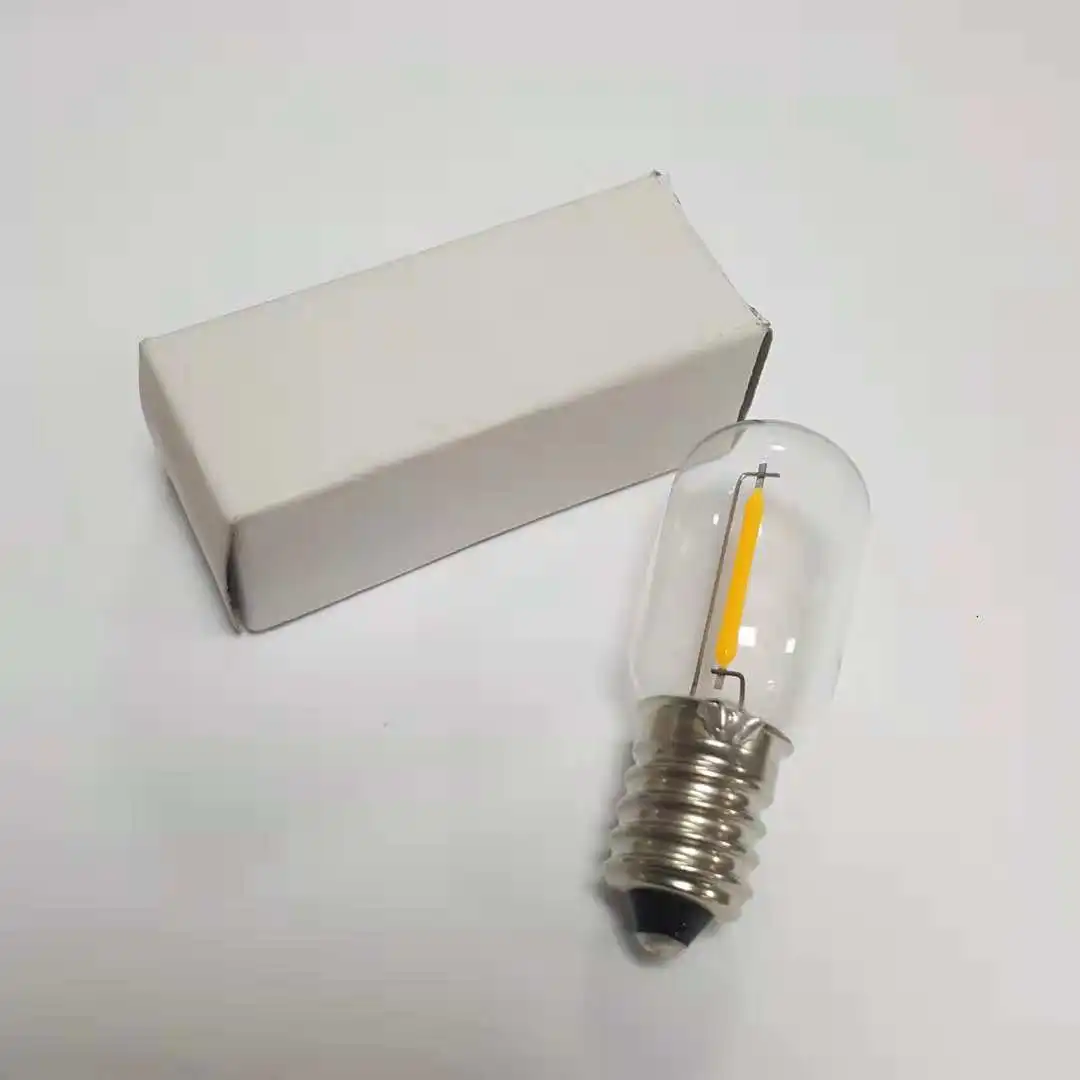 1W Fridge Lamp E12 E14 LED Filament Refrigerator Lightbulb T20 Night pilot Bulb Household Appliances LED Indicator Bulbs