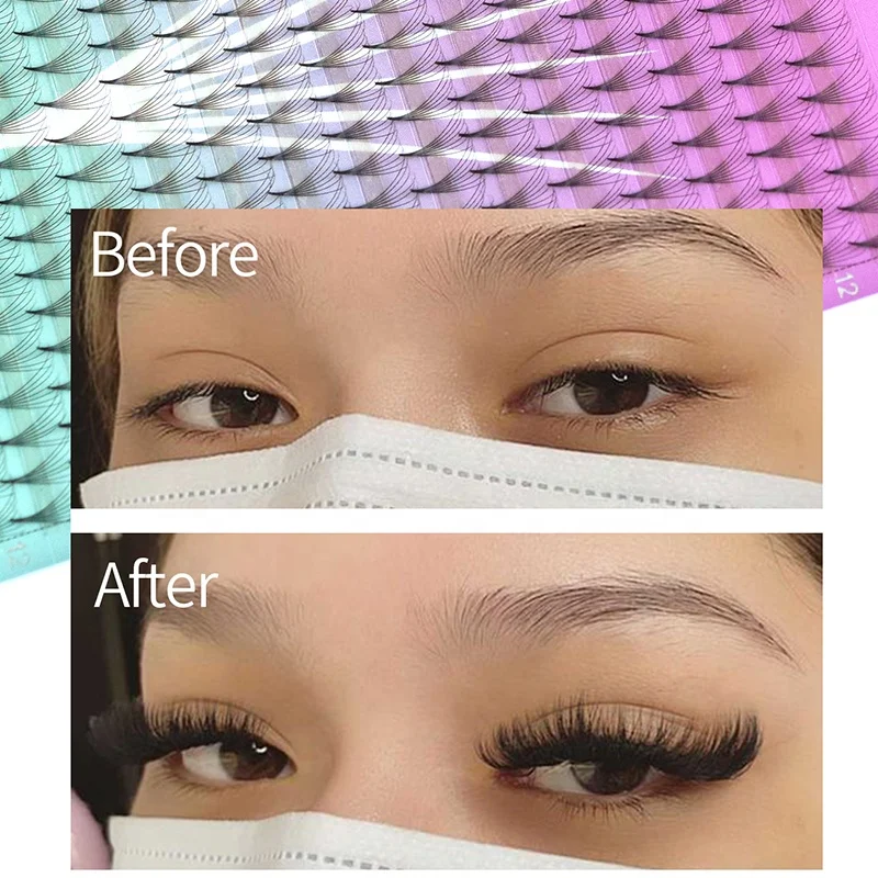 Song Lashes Private Label Korean PBT Fans Handmade Russia Volume Synthetic Pro Made Fans Eyelashes