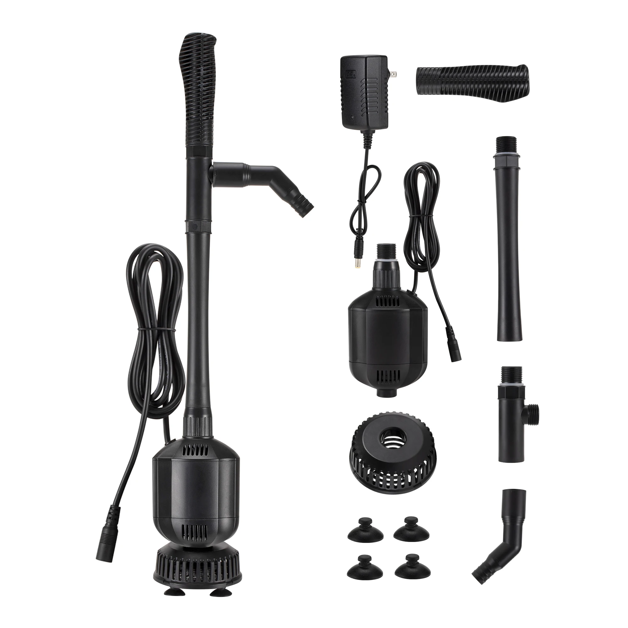 Wholesale Electric Aquarium Gravel Cleaner Vacuum Water Changer Four Spliced Rigid Tubes Quickly Change No Water Accumulation