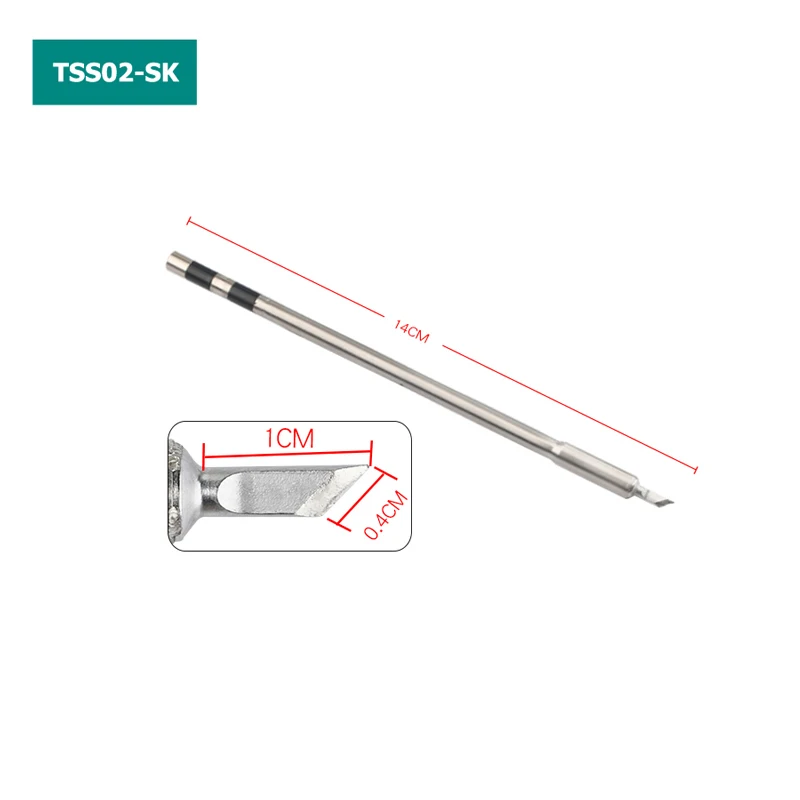 TSS02 Soldering Iron Welding Tip for QUICK TS1200A Station TSS02-SK TSS02-K TSS02-3C TSS02-I TSS02-J TSS02-1C