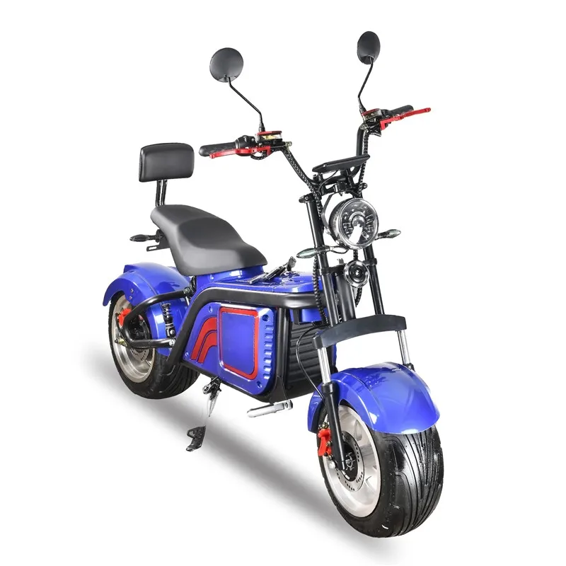 Dropshipping 2022 Latest Eec Coc Long Range 60V 30AH  2000w 3000W Fat Tire Motorcycles Electric Scooter Citycoco