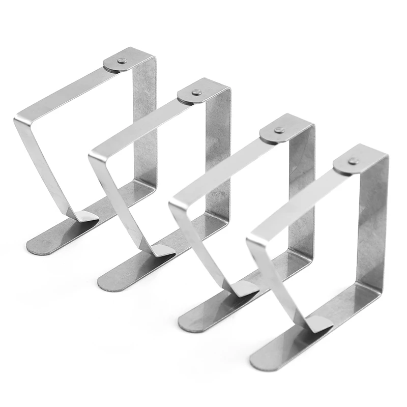Custom Design Stainless Steel 12Pcs Table Clips Hot Sale Table Cloth Holding Clip