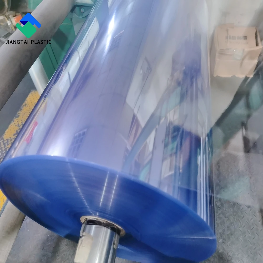 Jiangtai 0.35mm blister packing PVC film clear rigid PVC roll
