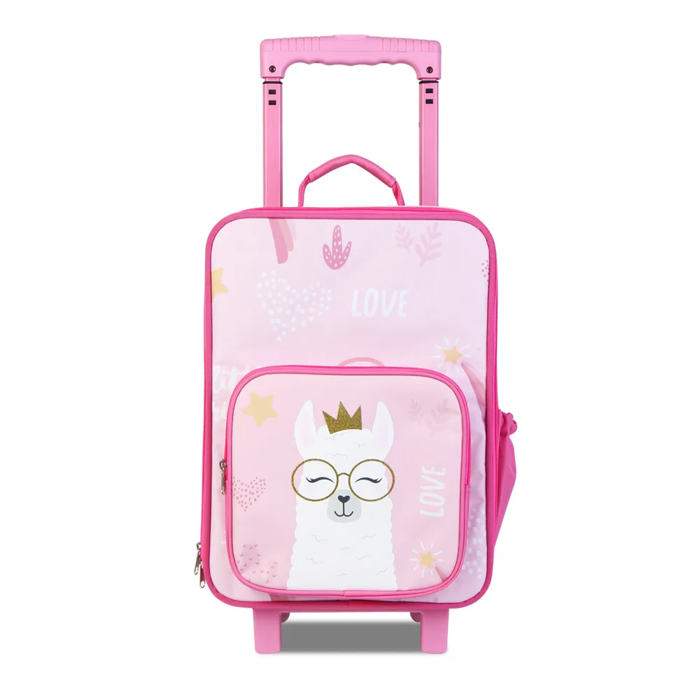 Dispalang Kids Pink Custom Travel Luggage Set for Kids