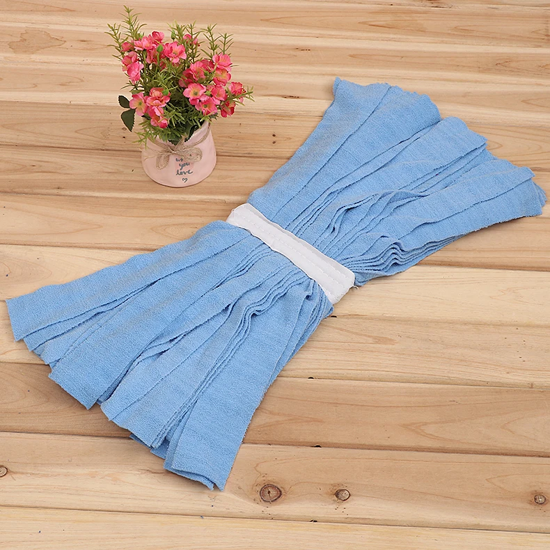 Traditional Style Microfiber Cloth Strip Wet Mop Replacement Head Commercial Hotel Use Microfiber Mop Pad Refill
