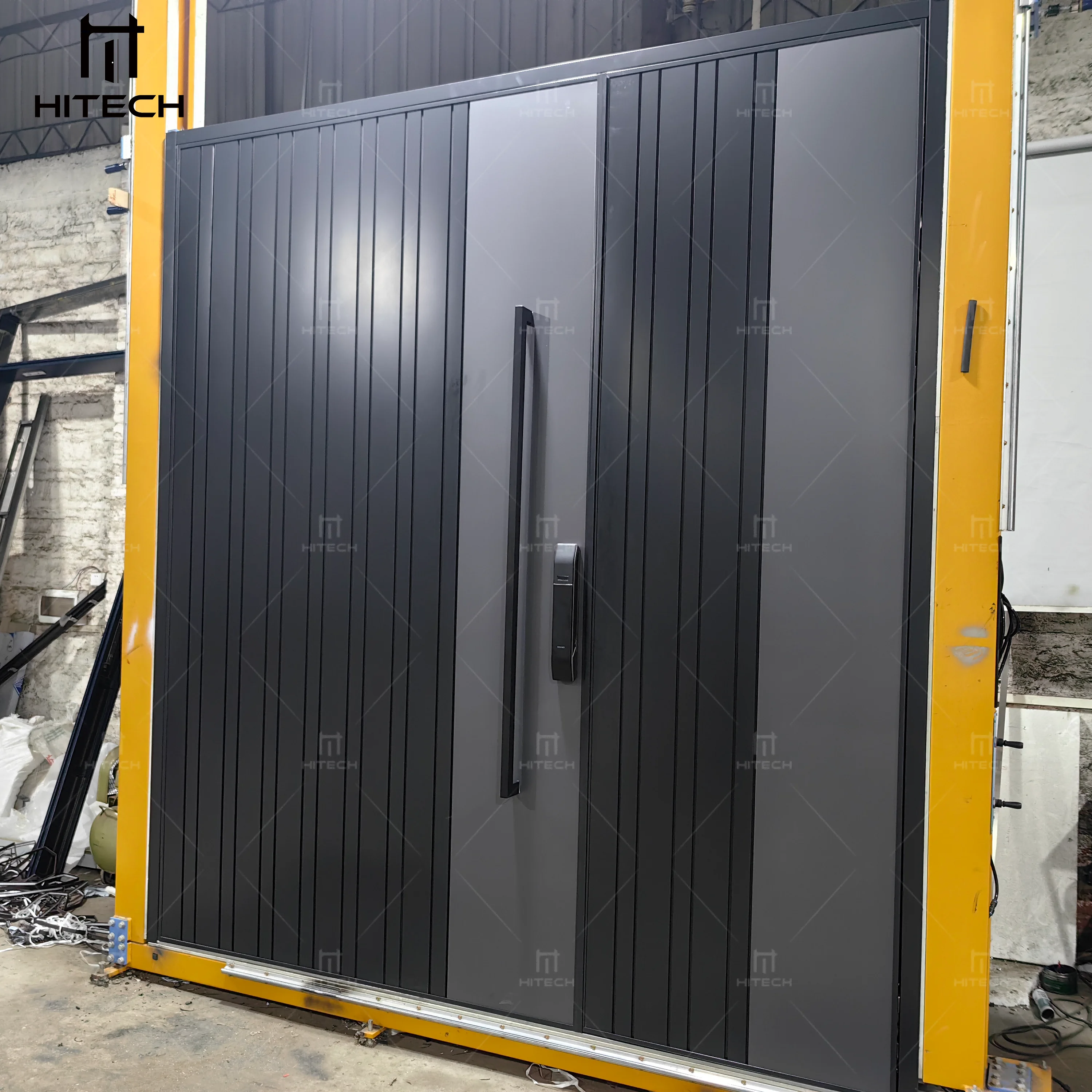 Hitech American exterior stainless steel entrance double door modern double front doors for hotel school house