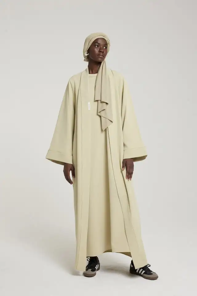Kimono OEM мягкая толстая ткань эластичная мусульманская женская одежда модная Дизайнерская верхняя 2024