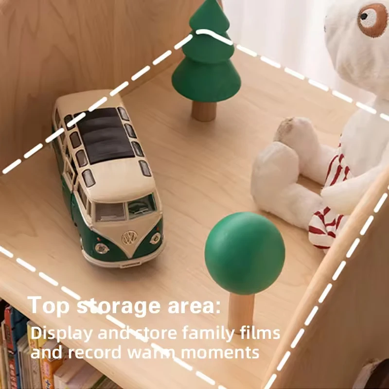 Winning Rotating Bookshelf Bookcase Wooden Bookshelf  Furniture Kids Bookcase White Cabinet Home Furniture Girl Wood Bookcase