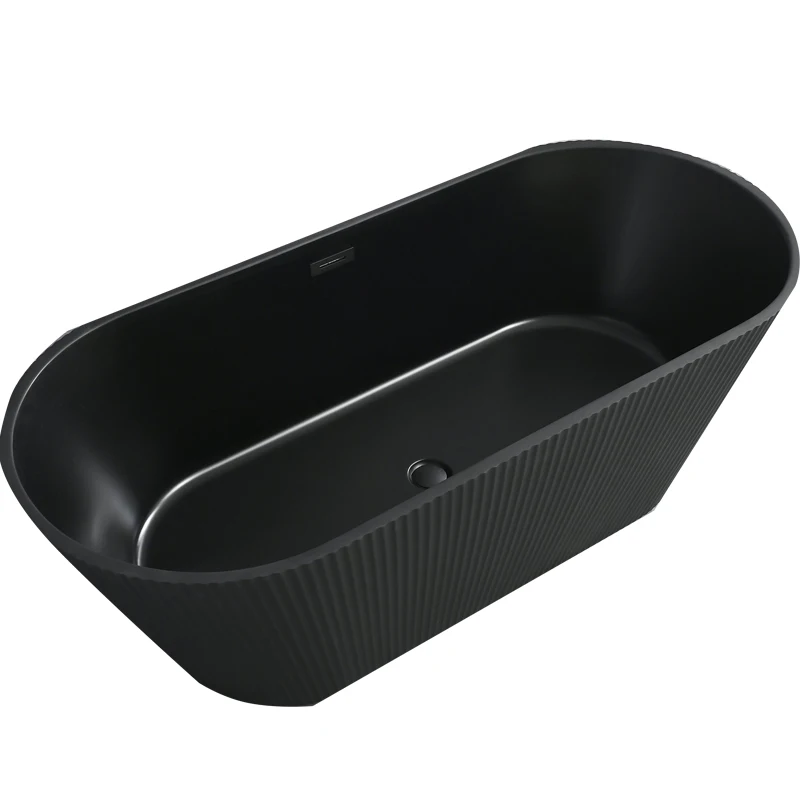 new modern in black matt acrylic soaking large bathtub black freestanding tub shower bath for adults