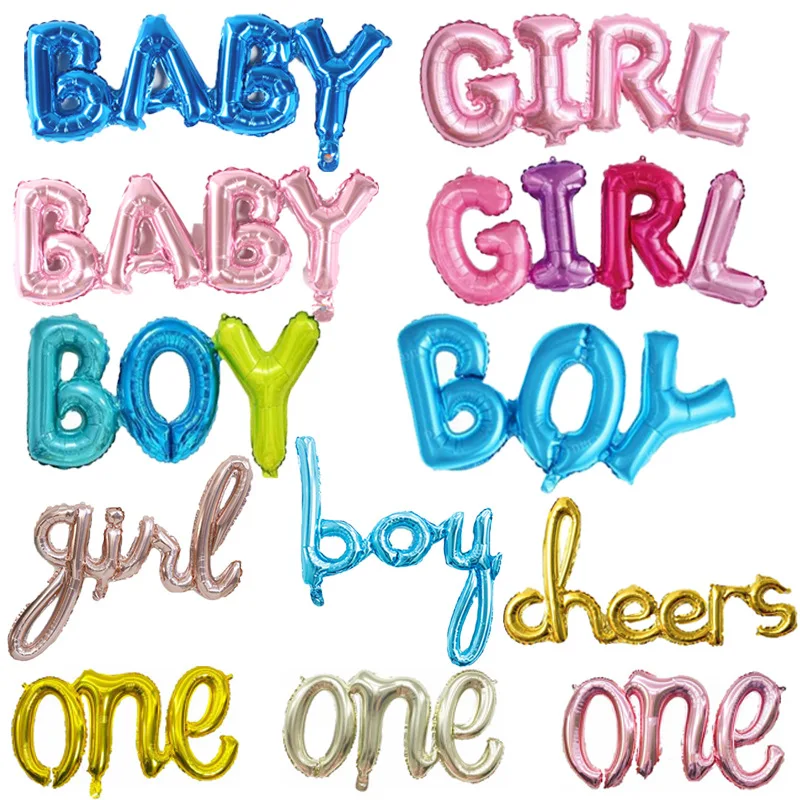 Yiwu Balloon Factory Helium New Born Girl Boy Design ballon Birthday Gift Baby Helium Balloon For Baby Shower Party Decorations