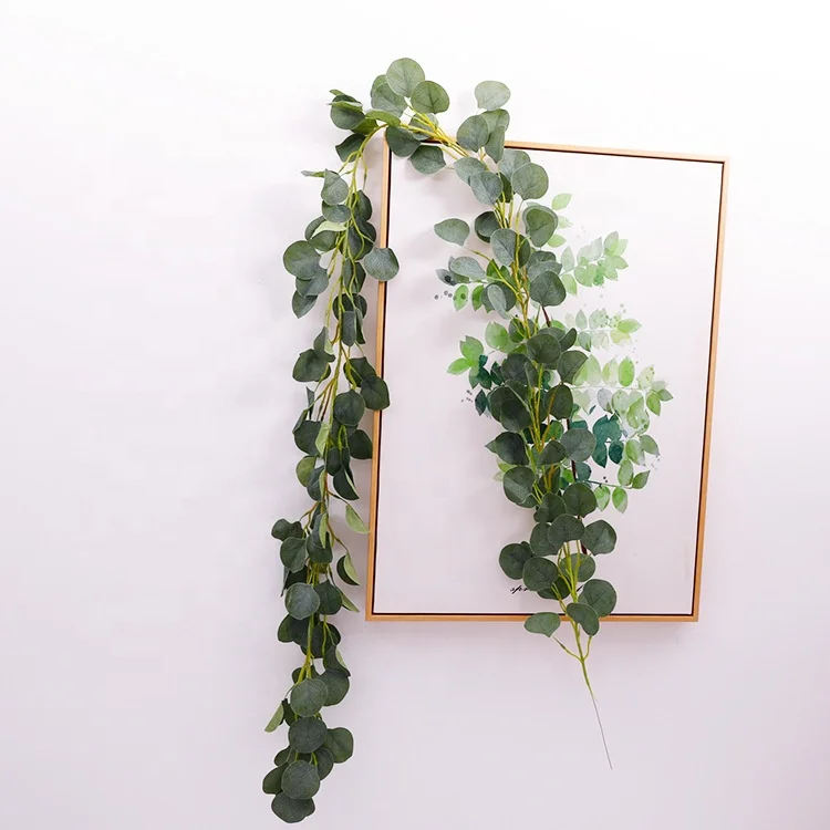 Wholesales Silk Greenery Vine Garland Faux Ivy Plant Eucalyptus Artificial Flowers for Christmas Diy Decoration