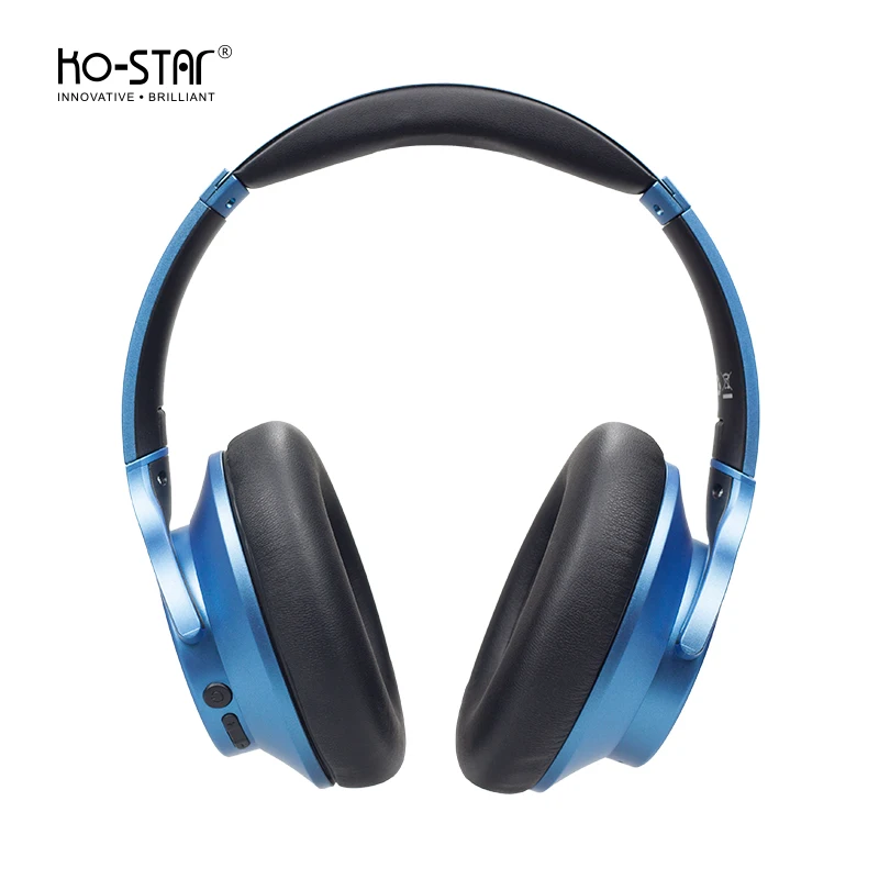 Оптовая продажа Hi-Fi стерео Bluetooth наушники KO-STAR шумоподавляющие 2021 беспроводная накладная гарнитура синего цвета